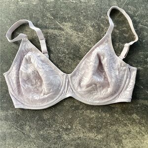 Bali Lace Underwire Bra - Light Purple Gray